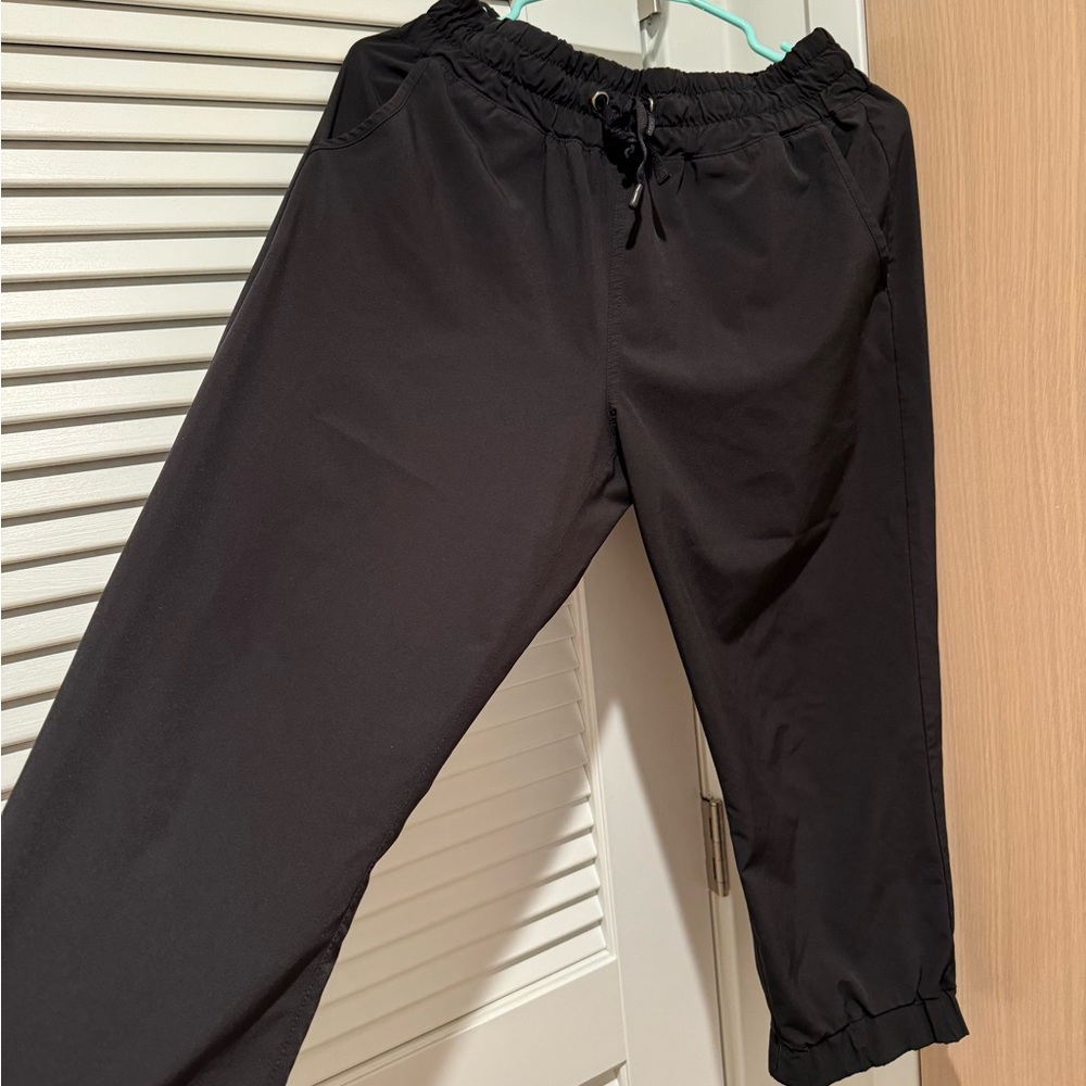 Black sports trousers